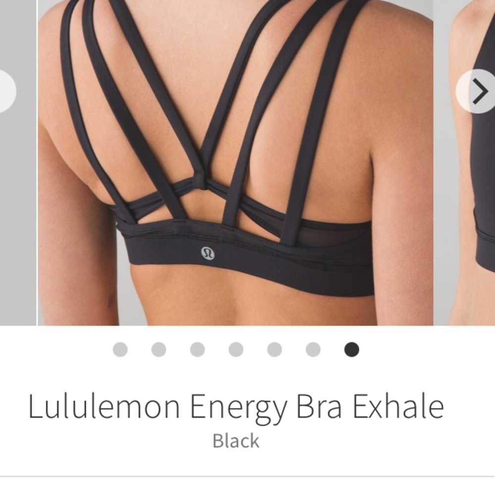 Lululemon energy bra exhale - BNWT black size 6